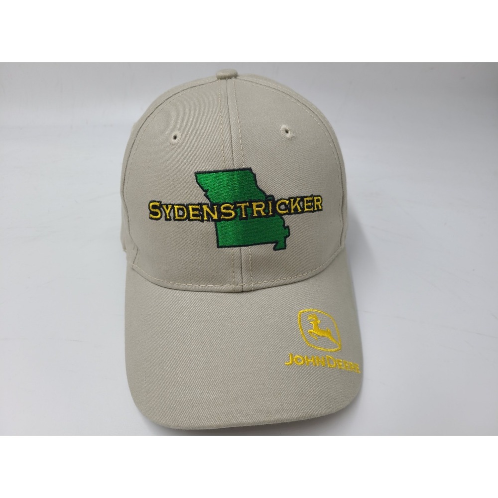 John Deere Sydenstricker Missouri Cary Francis Group Snapback Hat Cap Men Gray